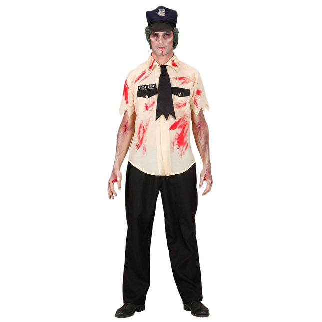 Halloween Kostuum Zombie Politie van Widmann koop je bij Partywinkel