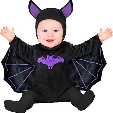 Halloween Kostuum Zwart Baby Vleermuis van Widmann koop je bij Partywinkel