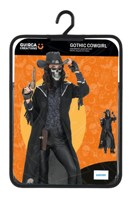 Halloween Kostuum Zwart Dames Gothic Cowgirl van Fiestas Guirca koop je bij Partywinkel