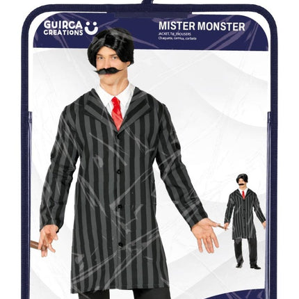 Halloween Kostuum Zwart Grijs Heren Mister Monster van Fiestas Guirca koop je bij Partywinkel