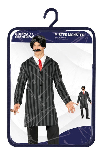 Halloween Kostuum Zwart Grijs Heren Mister Monster van Fiestas Guirca koop je bij Partywinkel