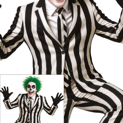 Halloween Kostuum Zwart Wit Geest van Fiestas Guirca koop je bij Partywinkel