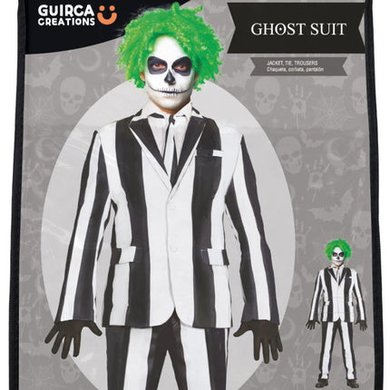 Halloween Kostuum Zwart Wit Geest van Fiestas Guirca koop je bij Partywinkel