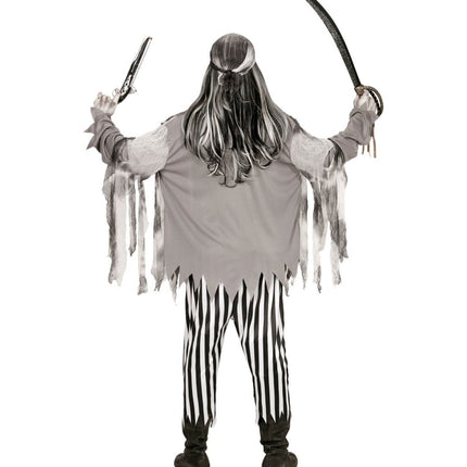 Halloween Kostuum Zwart Wit Heren Spook Piraat van Widmann koop je bij Partywinkel