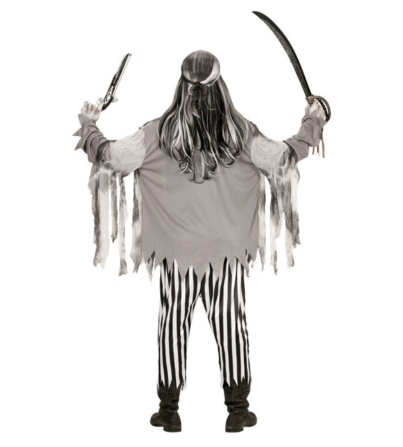 Halloween Kostuum Zwart Wit Heren Spook Piraat van Widmann koop je bij Partywinkel