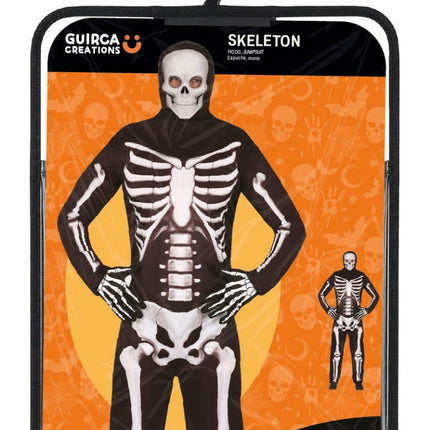Halloween Kostuum Zwart Wit Skelet 2 delig van Fiestas Guirca koop je bij Partywinkel