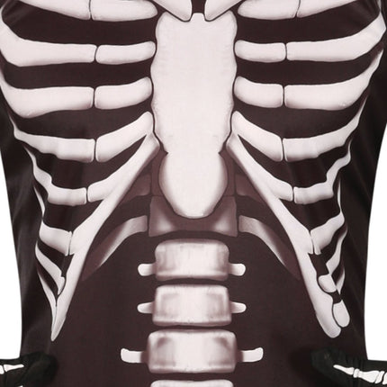 Halloween Kostuum Zwart Wit Skelet 2 delig van Fiestas Guirca koop je bij Partywinkel