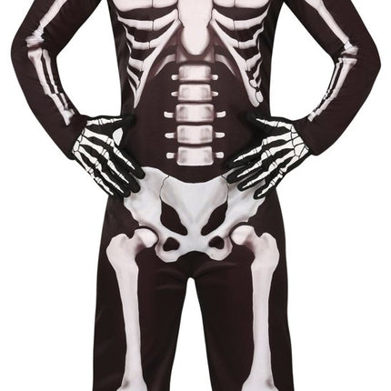Halloween Kostuum Zwart Wit Skelet 2 delig van Fiestas Guirca koop je bij Partywinkel