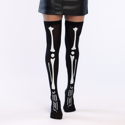 Halloween Kousen Zwart Wit Botten van Boland koop je bij Partywinkel