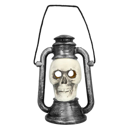 Halloween Lantaarn Schedel 26cm van Boland koop je bij Partywinkel