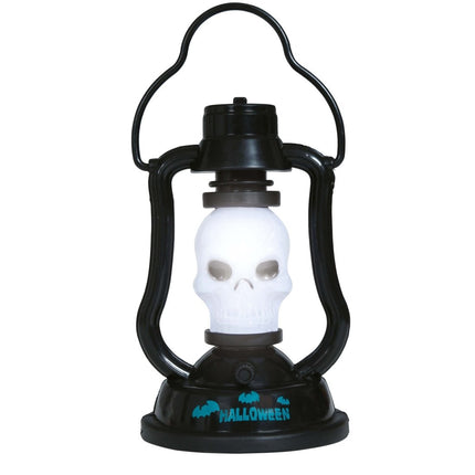 Halloween Lantaarn Schedel Met Licht En Geluid 15cm van Fiestas Guirca koop je bij Partywinkel