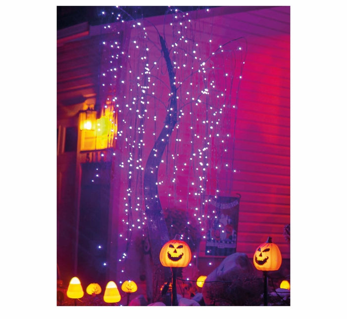 Halloween LED slinger Lila 144 lampjes van Fiestas Guirca koop je bij Partywinkel