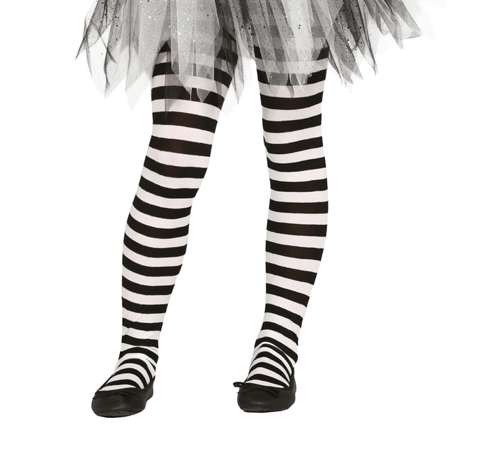 Halloween Maillot Kind Zwart Wit Gestreept van Fiestas Guirca koop je bij Partywinkel