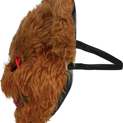 Halloween Masker Bruin Beer Met Licht van Fiestas Guirca koop je bij Partywinkel