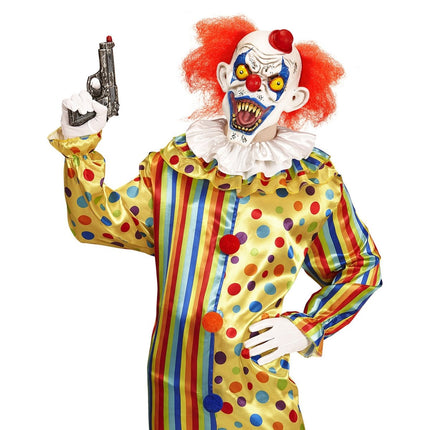 Halloween Masker Clown Met Haar En Hoedje van Widmann koop je bij Partywinkel