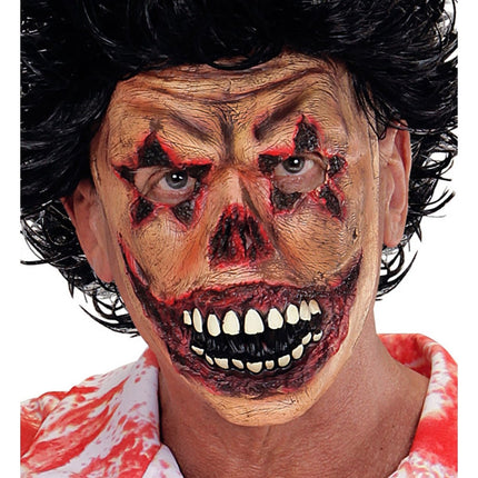 Halloween Masker Clown Met Wonden van Widmann koop je bij Partywinkel