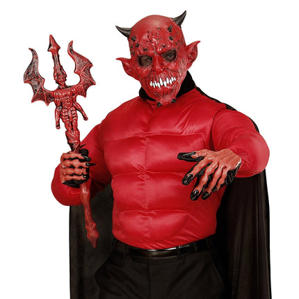 Halloween Masker Duivel Met Hoorn van Widmann koop je bij Partywinkel