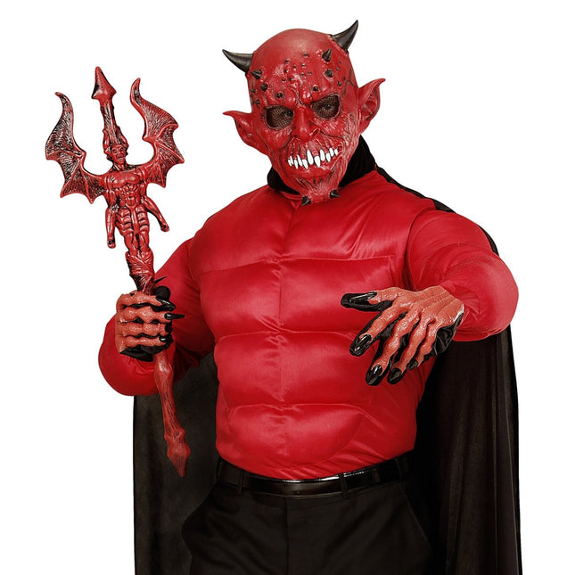 Halloween Masker Duivel Met Hoorn van Widmann koop je bij Partywinkel