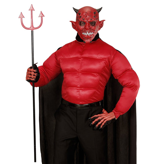 Halloween Masker Duivel Met Hoorn van Widmann koop je bij Partywinkel