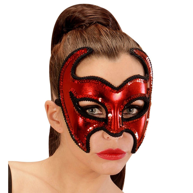 Halloween Masker Duivel Metallic van Widmann koop je bij Partywinkel