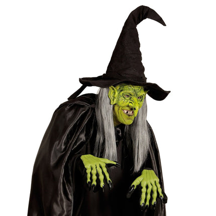 Halloween Masker Groen Heks van Widmann koop je bij Partywinkel