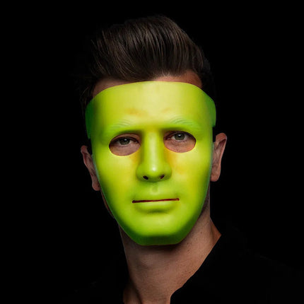 Halloween Masker Mime Glow In The Dark van Boland koop je bij Partywinkel