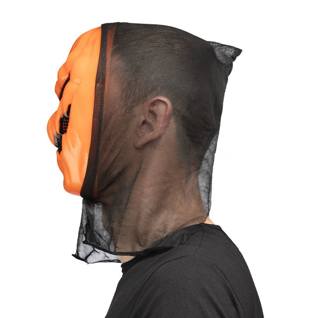 Halloween Masker Oranje Pompoen van Boland koop je bij Partywinkel