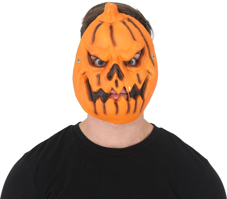 Halloween Masker Oranje Pompoen Foam van Fiestas Guirca koop je bij Partywinkel