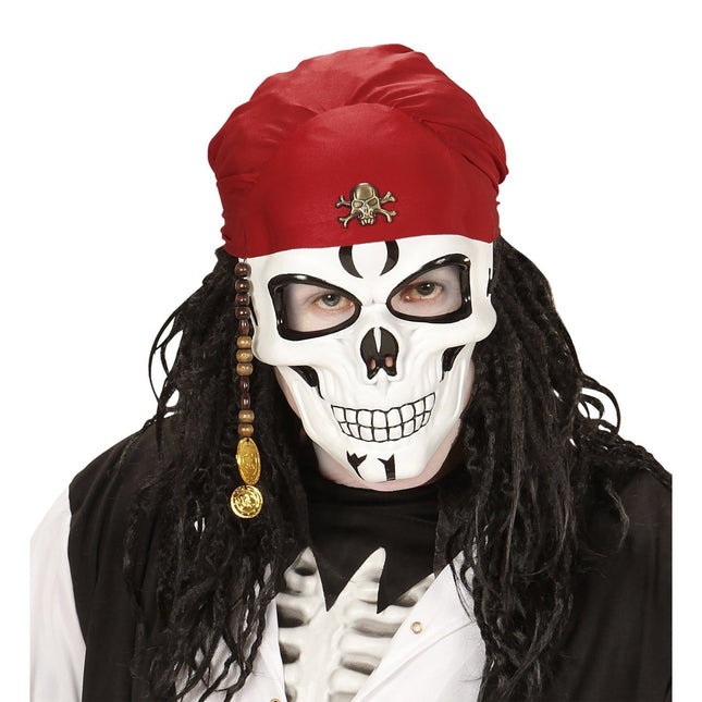 Halloween Masker Piraten Schedel 3 delig van Widmann koop je bij Partywinkel