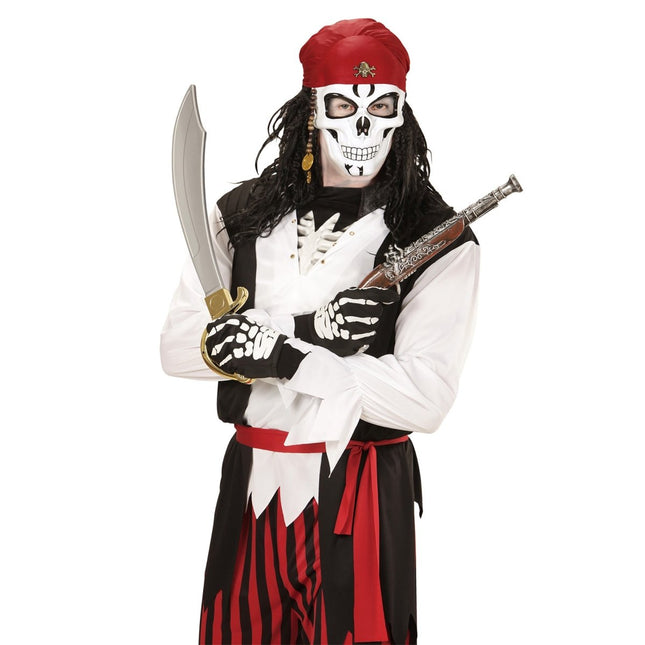 Halloween Masker Piraten Schedel 3 delig van Widmann koop je bij Partywinkel