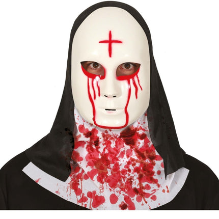 Halloween Masker Satanische Non van Fiestas Guirca koop je bij Partywinkel