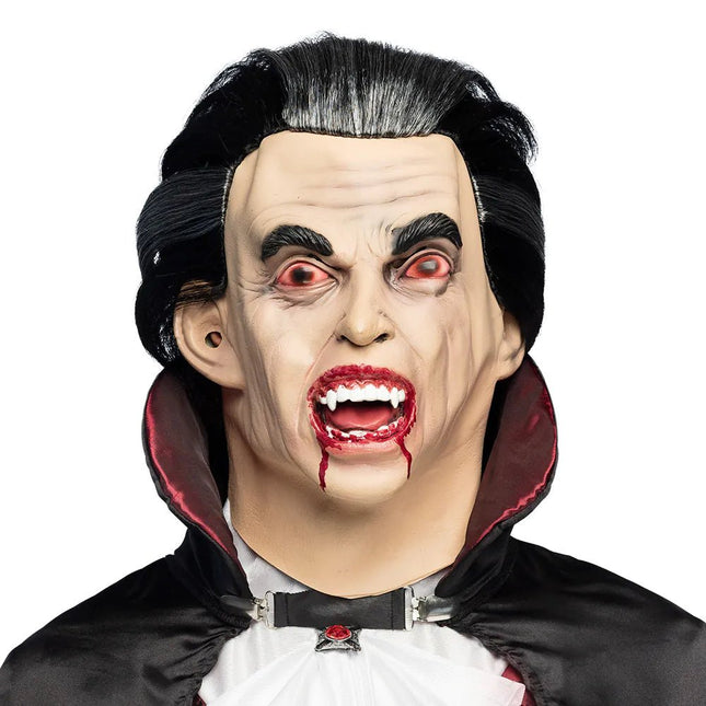 Halloween Masker Vampier Met Bloed van Boland koop je bij Partywinkel