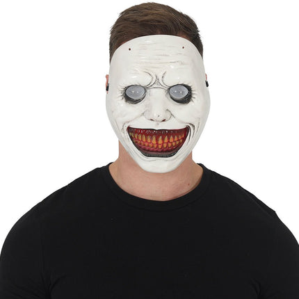 Halloween Masker Wit Bebloede Mond van Fiestas Guirca koop je bij Partywinkel