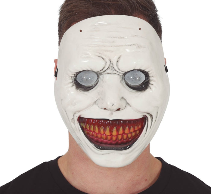 Halloween Masker Wit Bebloede Mond van Fiestas Guirca koop je bij Partywinkel