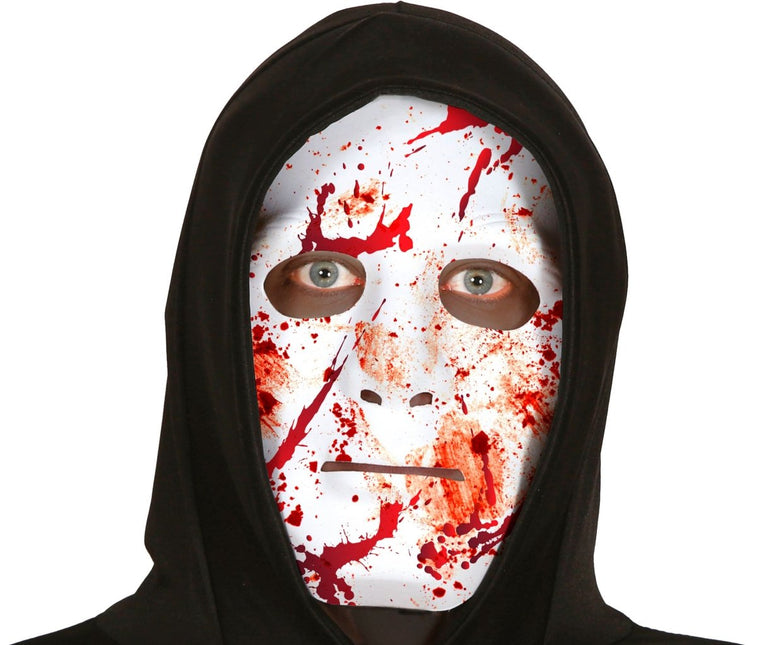 Halloween Masker Wit Bloederig van Fiestas Guirca koop je bij Partywinkel
