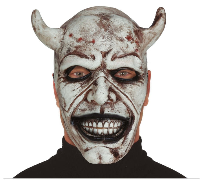 Halloween Masker Wit Duivel van Fiestas Guirca koop je bij Partywinkel
