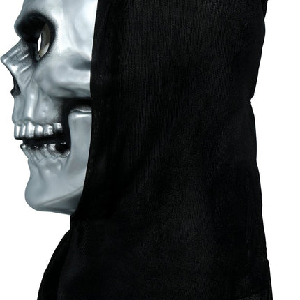 Halloween Masker Zilver Skelet Met Capuchon van Fiestas Guirca koop je bij Partywinkel