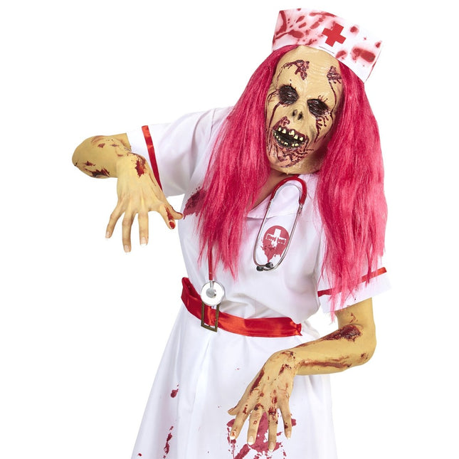 Halloween Masker Zombie Verpleegster van Widmann koop je bij Partywinkel