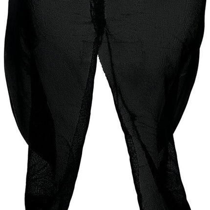Halloween Masker Zwart Wit Killer Met Capuchon van Fiestas Guirca koop je bij Partywinkel