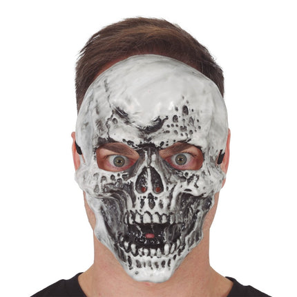 Halloween Masker Zwart Wit Skelet van Fiestas Guirca koop je bij Partywinkel