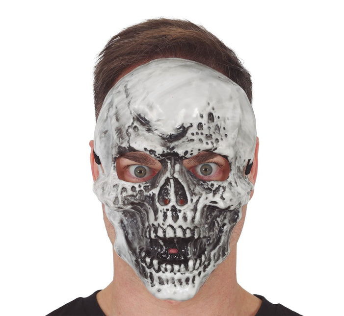 Halloween Masker Zwart Wit Skelet van Fiestas Guirca koop je bij Partywinkel