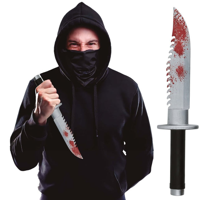 Halloween Nep Machete Bloederig 33cm van Fiestas Guirca koop je bij Partywinkel