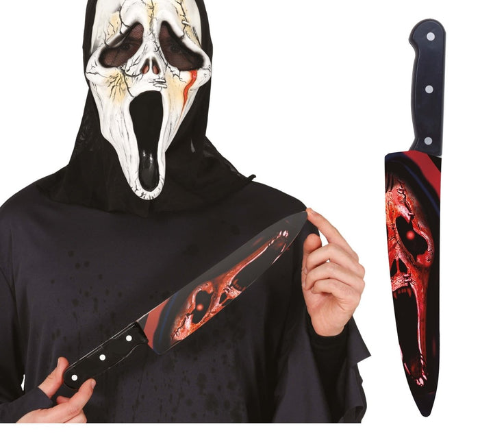 Halloween Nep Mes Bloederig 37cm van Fiestas Guirca koop je bij Partywinkel
