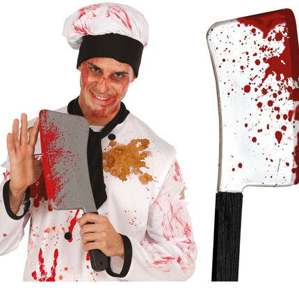 Halloween Nep Mes Bloederig 40cm van Fiestas Guirca koop je bij Partywinkel