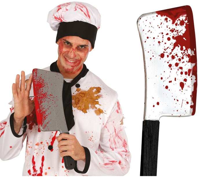 Halloween Nep Mes Bloederig 40cm van Fiestas Guirca koop je bij Partywinkel