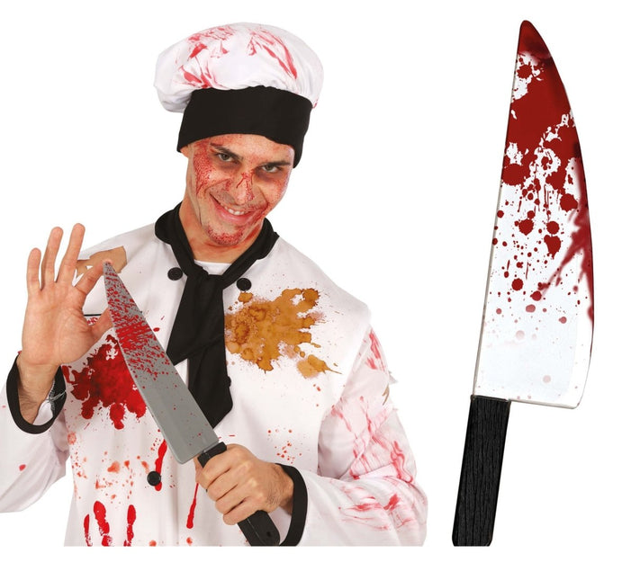 Halloween Nep Mes Bloederig 42cm van Fiestas Guirca koop je bij Partywinkel