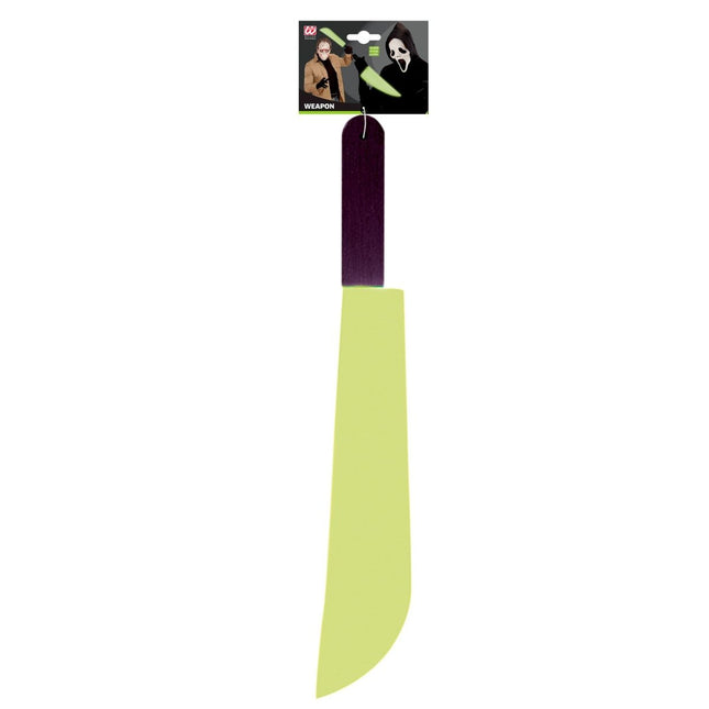 Halloween Nep Mes Machete Glow In The Dark van Widmann koop je bij Partywinkel