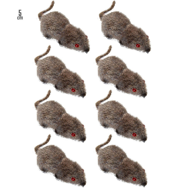 Halloween Nep Muis 5cm 8st van Widmann koop je bij Partywinkel