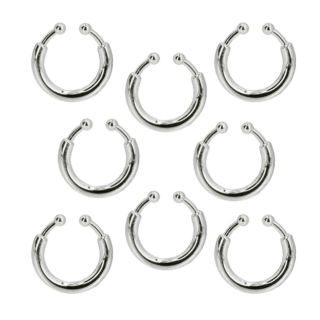 Halloween Nep Piercing Zilver 8st van Boland koop je bij Partywinkel
