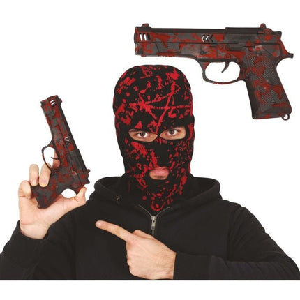 Halloween Nep Pistool Bloederig 22cm van Fiestas Guirca koop je bij Partywinkel